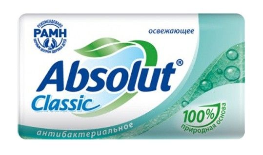 Изображение товара Мыло Абсолют Classic Освежающее, 90 г Мыло Абсолют Classic Освежающее, 90 г фотография