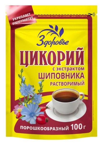 Изображение товара Цикорий с шиповником Здоровье 100г Цикорий с шиповником Здоровье 100г фотография