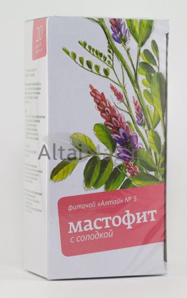 Изображение товара Фиточай Алтай №5 мастофит, 20 пакетиков Фиточай Алтай №5 мастофит, 20 пакетиков фотография